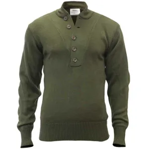 Rothco Mens Military Style 5 Button Sweater