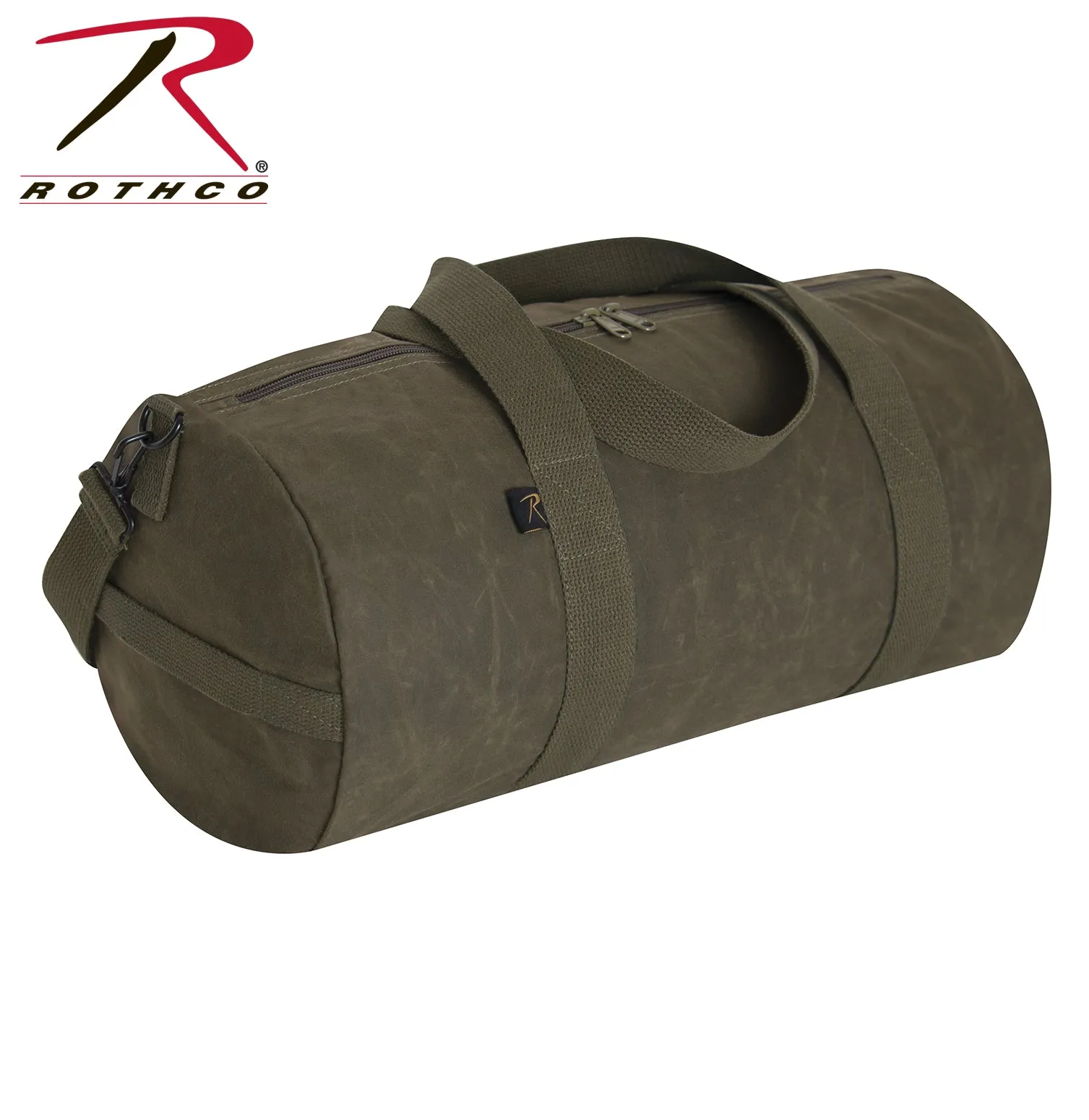 ROTHCO WAXED CANVAS SHOULDER DUFFLE BAG 19 INCH - OLIVE DRAB