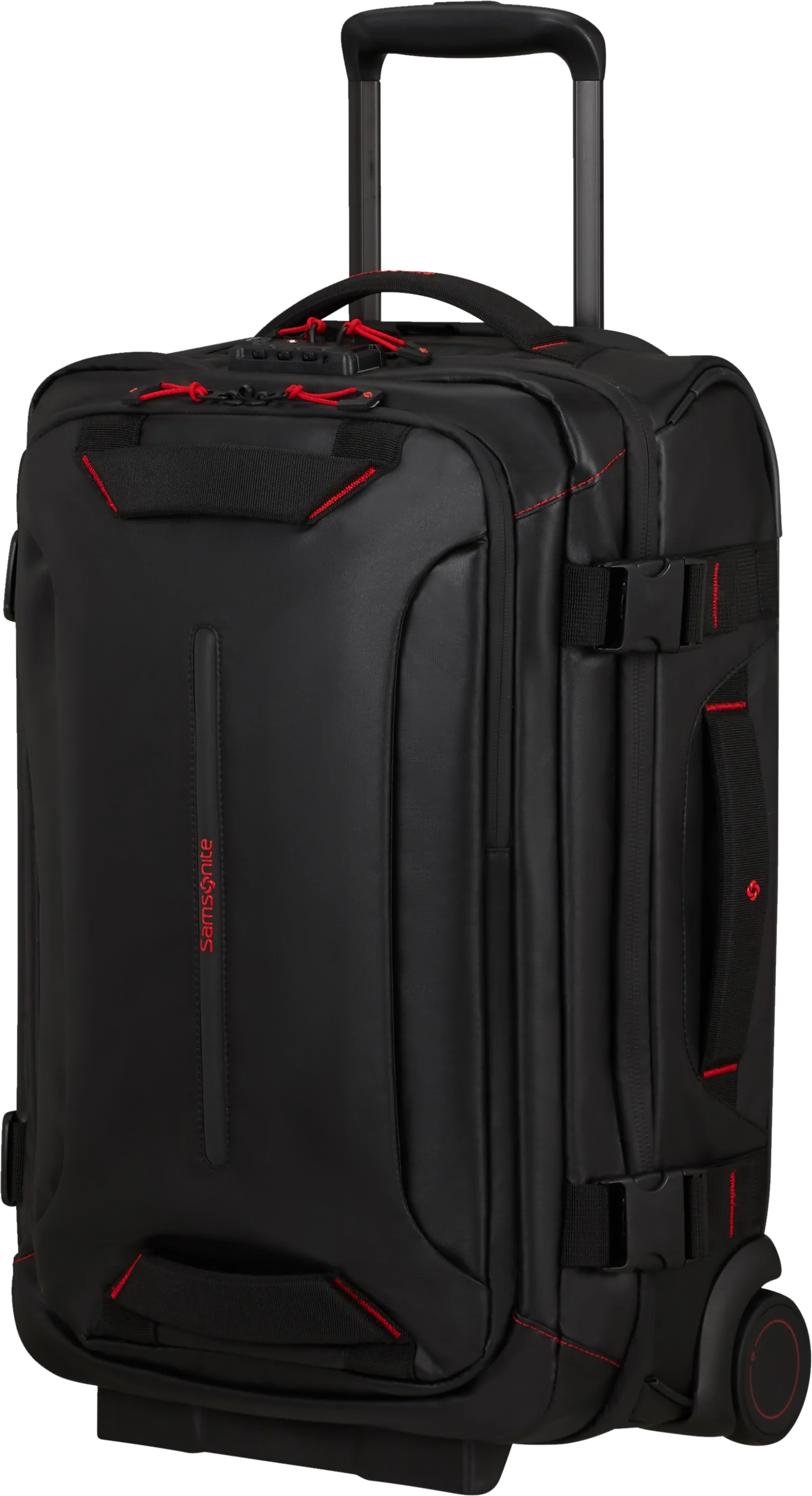 Samsonite Ecodiver Duffle with wheels double frame 55cm Black | Buy Samsonite Ecodiver Duffle with wheels double frame 55cm Black here | Outnorth