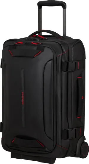 Samsonite Ecodiver Duffle with wheels double frame 55cm Black | Buy Samsonite Ecodiver Duffle with wheels double frame 55cm Black here | Outnorth