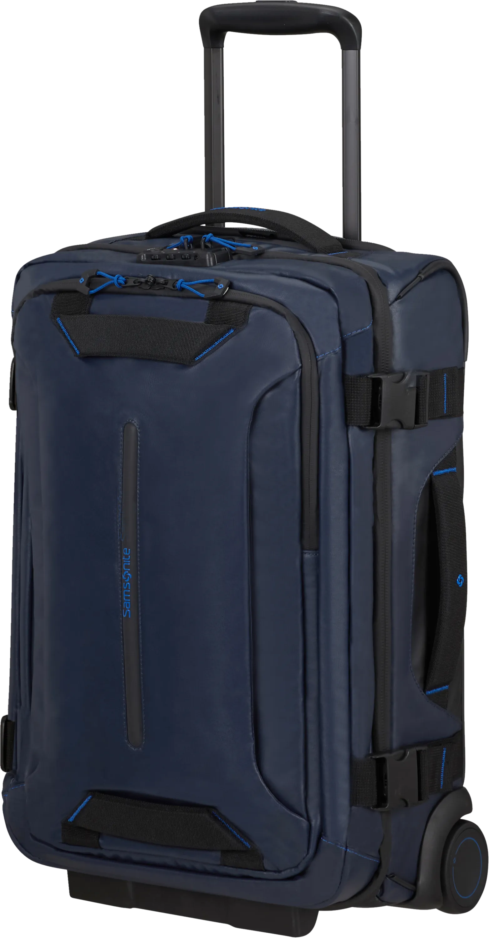 Samsonite Ecodiver Duffle with wheels double frame 55cm Blue Nights | Buy Samsonite Ecodiver Duffle with wheels double frame 55cm Blue Nights here | Outnorth