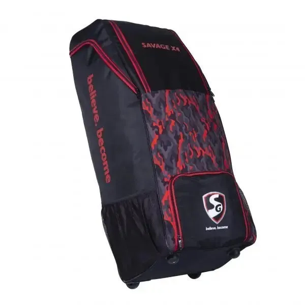 SG Savage X4 Cricket Kit Bag Duffle Wheelie