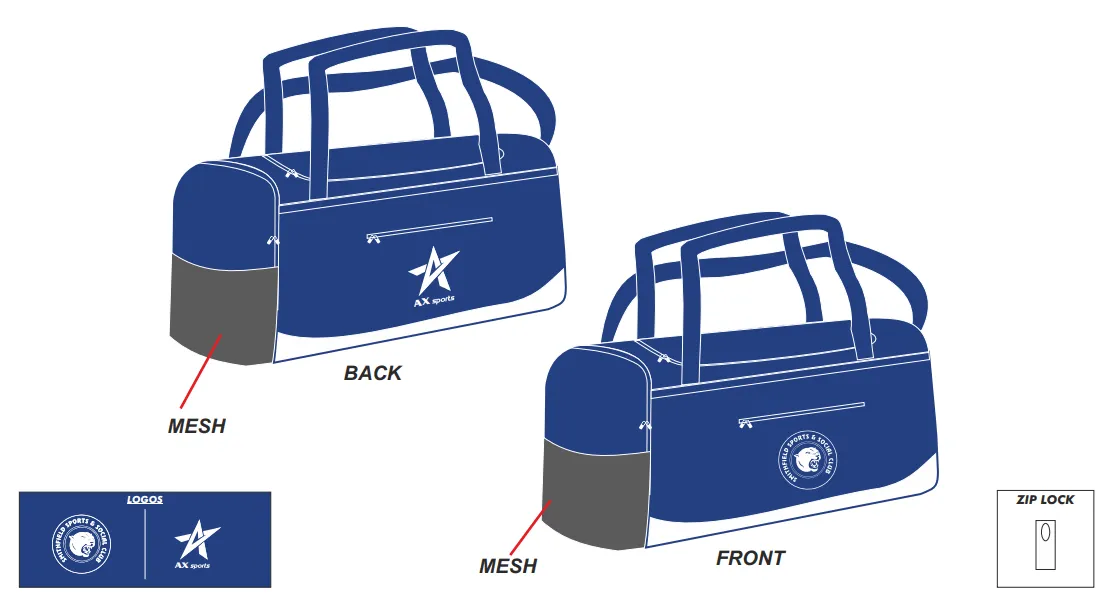 Smithfield Sports Club Gym Duffle Bag