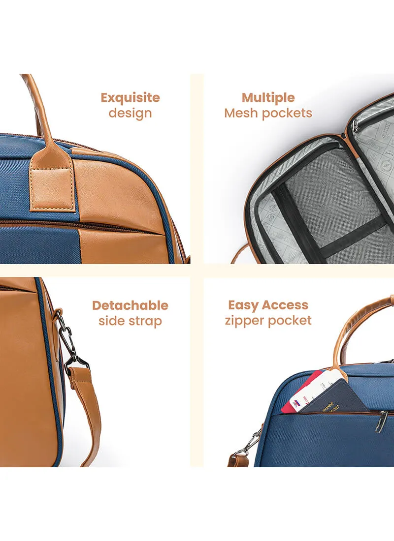 Stark Verve Combo | Blue | Medium Hard Luggage with Duffle Bag