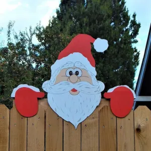 Surprise Santa Claus Outdoor Christmas Decoration