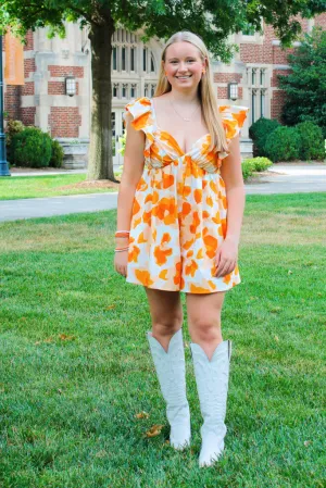 Tennessee Wild Vibes Orange Romper