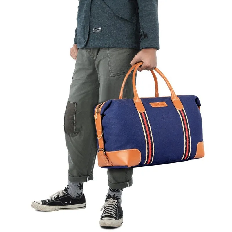 The Clownfish Canvas 43 cms Blue Travel Duffle (TCFDBCC-MI48LBU16)