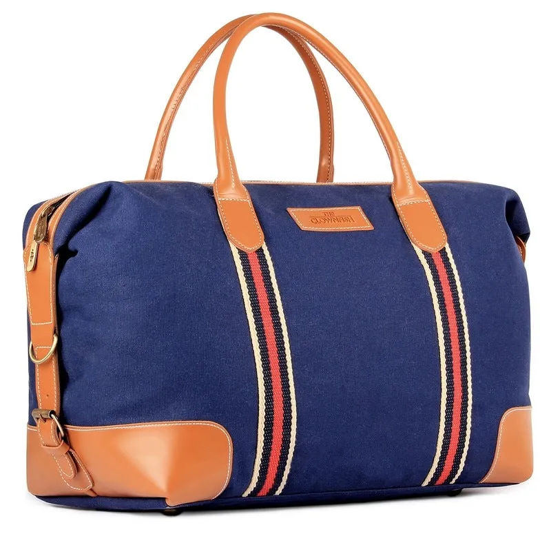 The Clownfish Canvas 43 cms Blue Travel Duffle (TCFDBCC-MI48LBU16)