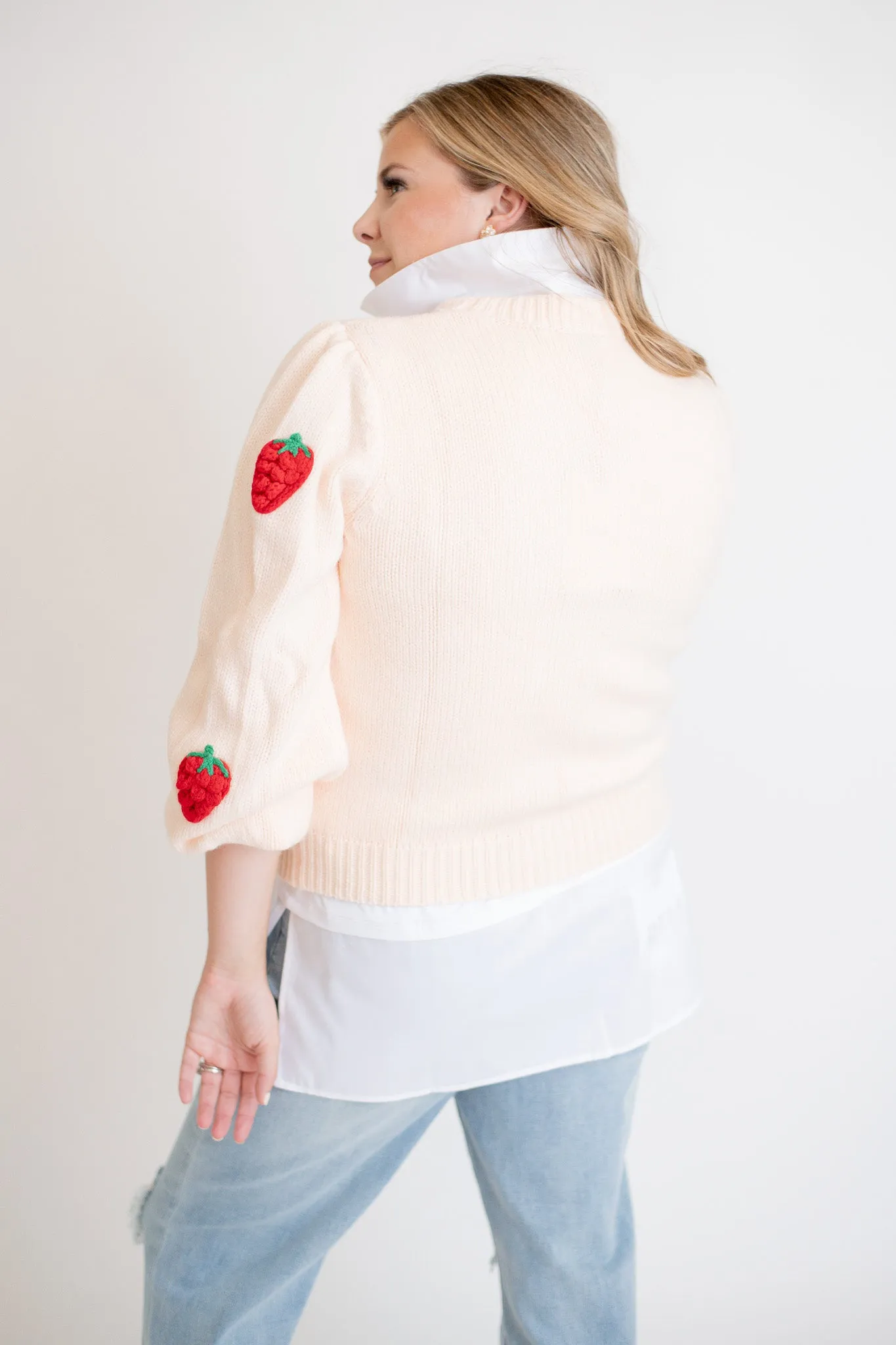 The Strawberry Fields Sweater - Pink