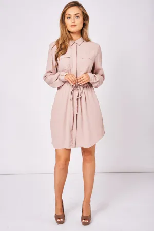 Tie Waist Shirt Dress Ex-Branded Available In Plus Sizes