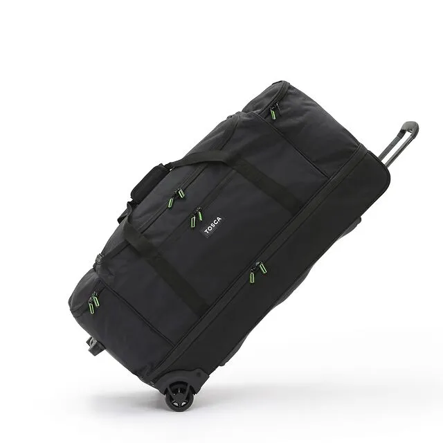 Tosca - TCA798TWJ-A 85cm Wheeled split compartment Duffle - Black/Lime