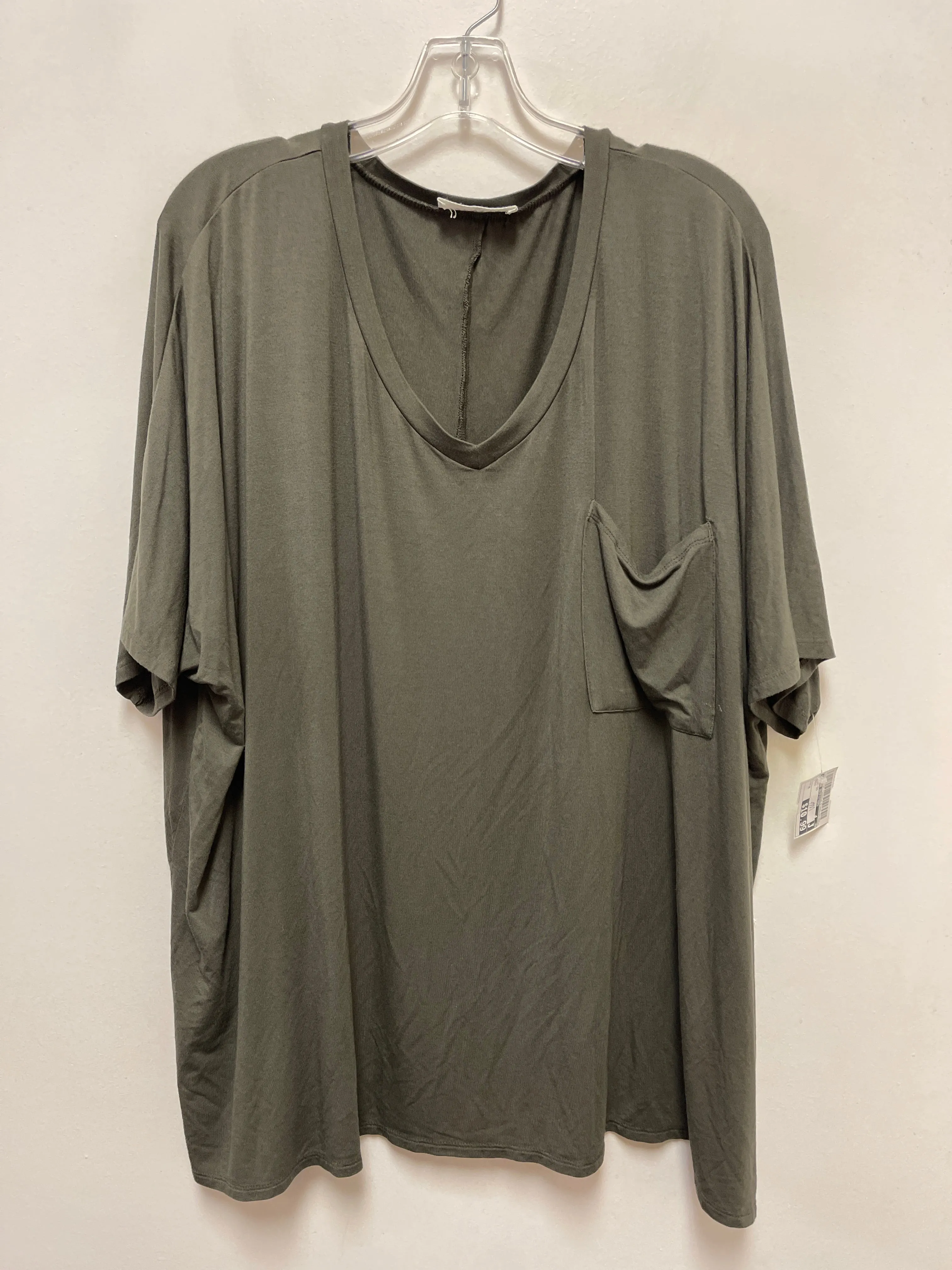 Tunic Short Sleeve By Zenana Outfitters In Green, Size: M