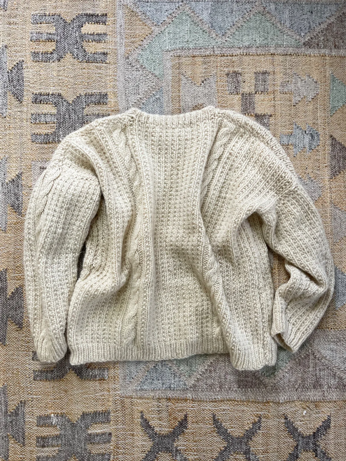 Vintage Wool Fisherman Sweater