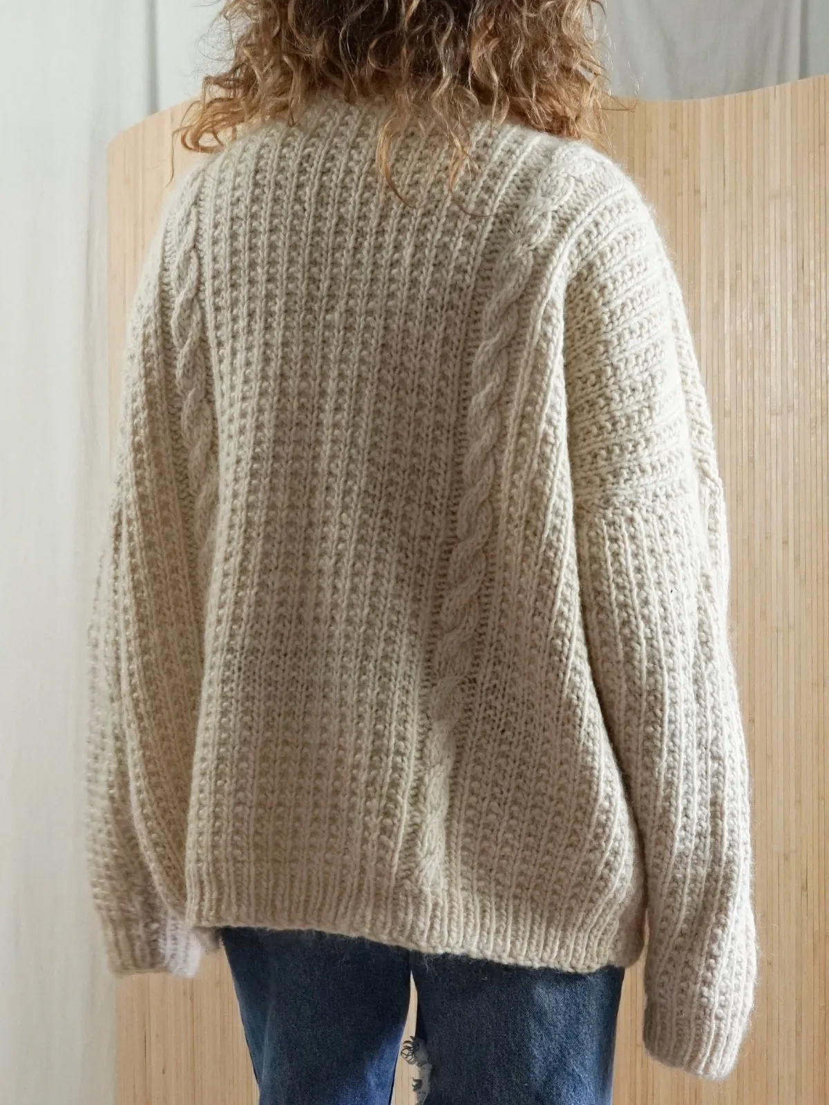 Vintage Wool Fisherman Sweater