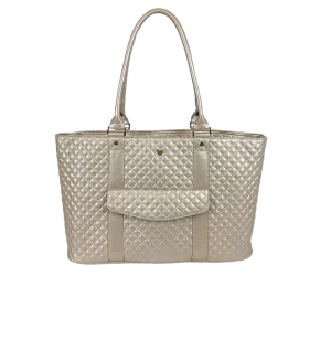 VIP - Travel Tote - White Gold Quilted