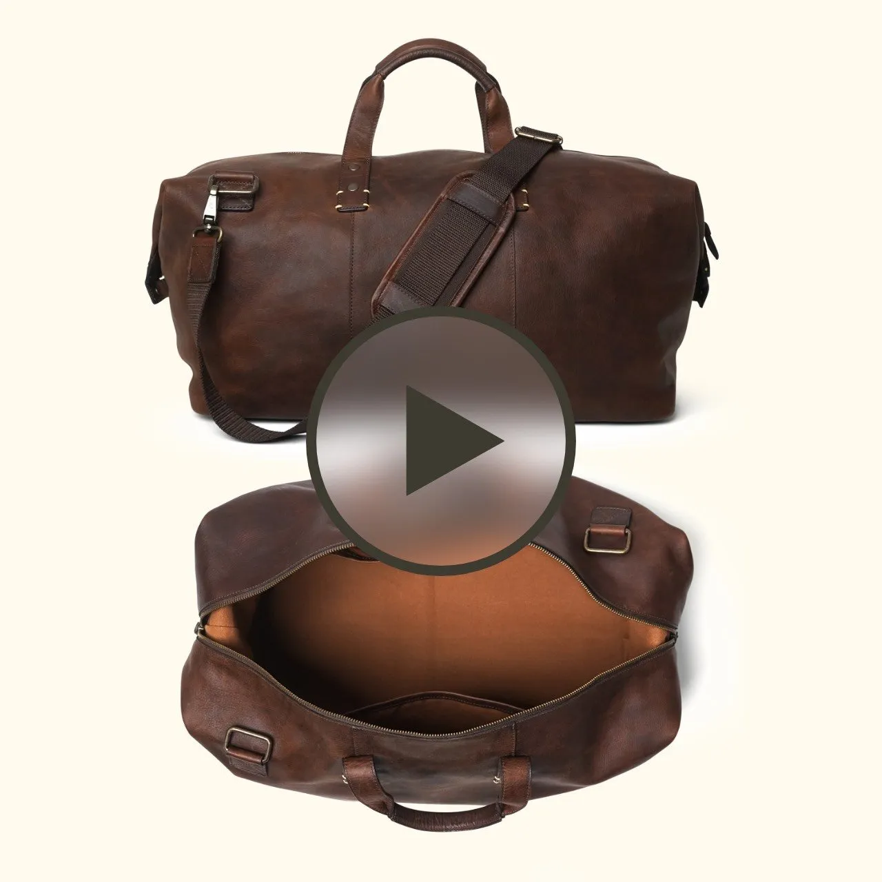 Walker Leather Weekend Bag | Vintage Oak