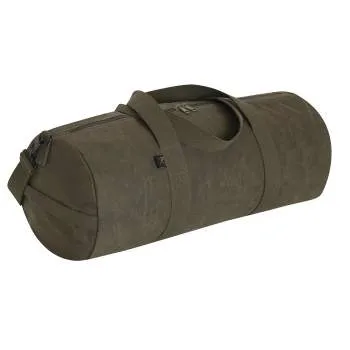 Waxed Canvas Shoulder Duffle Bag - 24 Inch