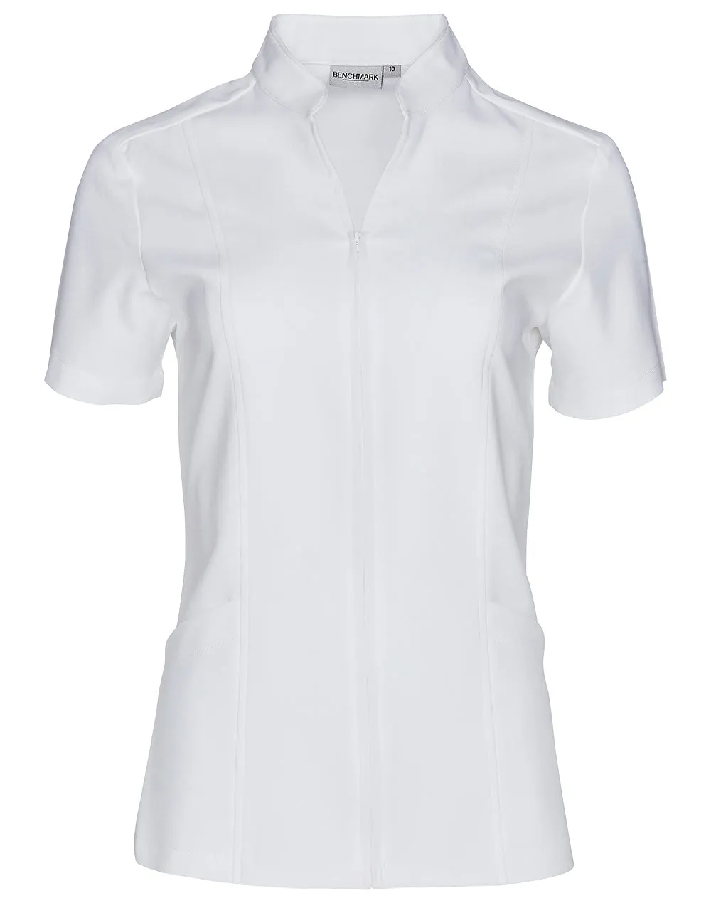 Winning Spirit Women's Full Zip Front Short Sleeve Tunic (M8636S)