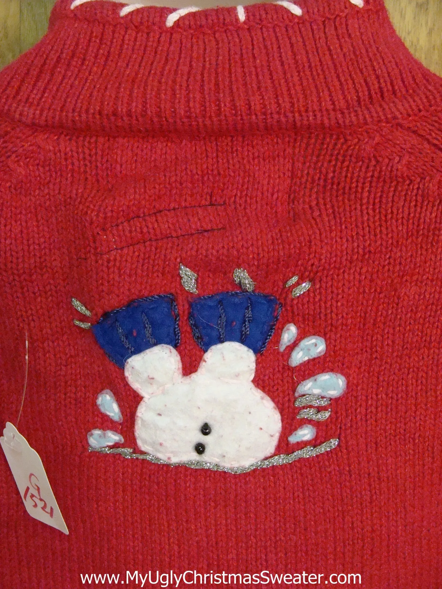 Winter Sports Snowmen Light Up Ugly Xmas Sweater