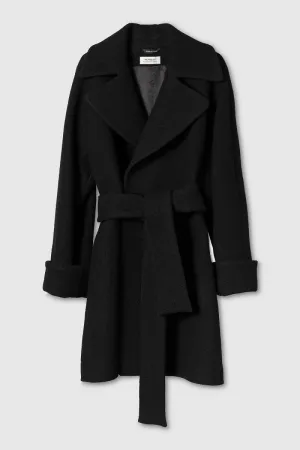 Wool Coat Mid Black